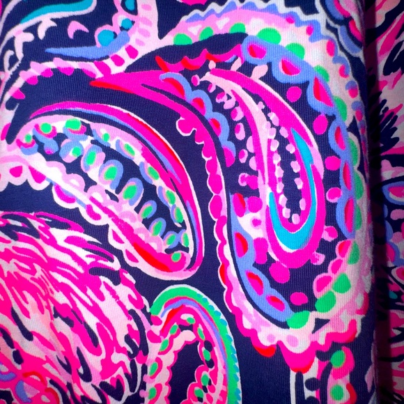 Lilly Pulitzer Pink and Blue Patterned Dress women size XXL 18 20 - Picture 2 of 6